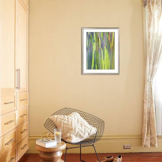 Rainbow Eucalyptus Trunk Near Hana Maui Hawaii Usa Framed