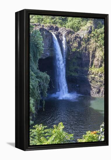 Rainbow Falls, Hilo, Hawaii Island (Big Island), Hawaii, United States of America, Pacific-Rolf Richardson-Framed Premier Image Canvas