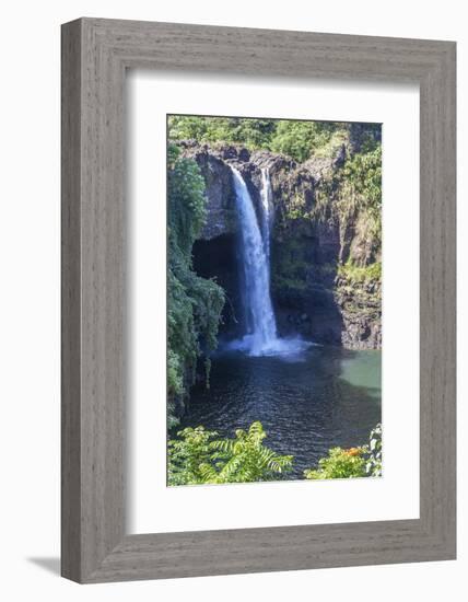 Rainbow Falls, Hilo, Hawaii Island (Big Island), Hawaii, United States of America, Pacific-Rolf Richardson-Framed Photographic Print