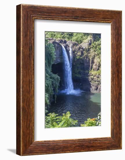 Rainbow Falls, Hilo, Hawaii Island (Big Island), Hawaii, United States of America, Pacific-Rolf Richardson-Framed Photographic Print