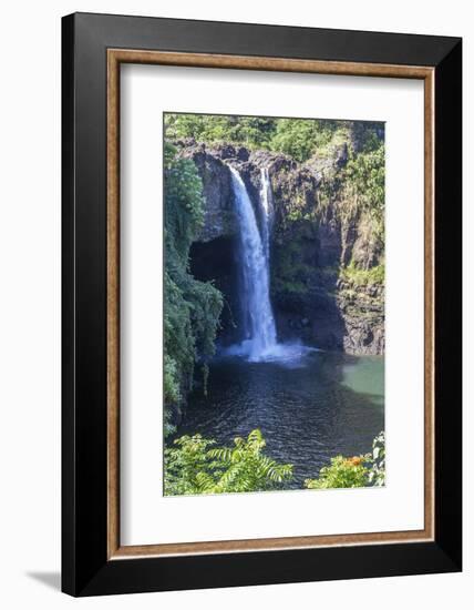 Rainbow Falls, Hilo, Hawaii Island (Big Island), Hawaii, United States of America, Pacific-Rolf Richardson-Framed Photographic Print