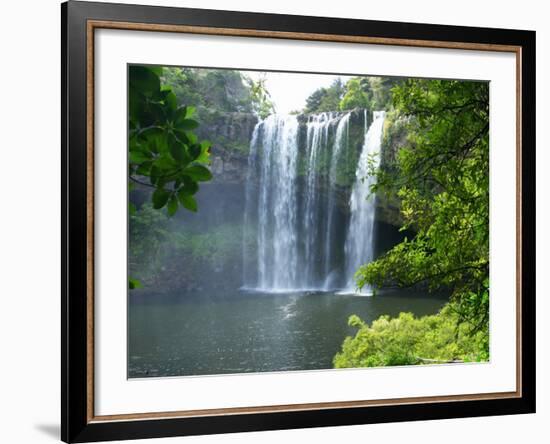 Rainbow Falls, Kerikeri, Northland, New Zealand-David Wall-Framed Photographic Print