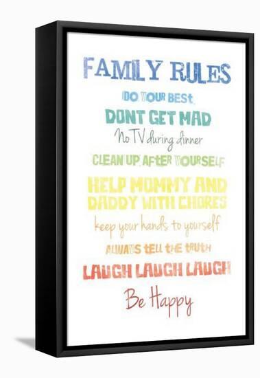 Rainbow Family Mate-Jace Grey-Framed Stretched Canvas