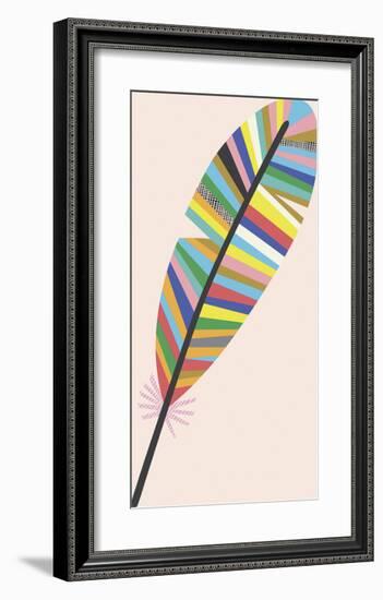 Rainbow Feather-Sophie Ledesma-Framed Giclee Print