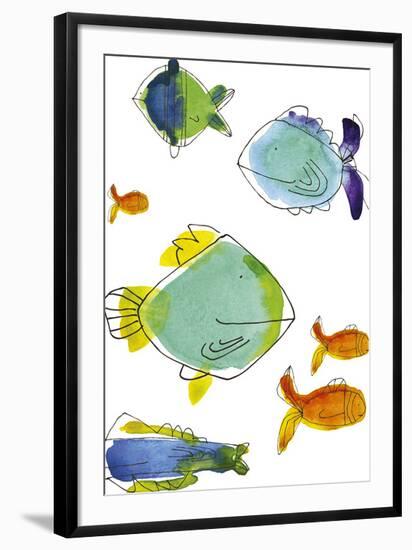 Rainbow Fish I-Callie Crosby and Rebecca Daw-Framed Giclee Print