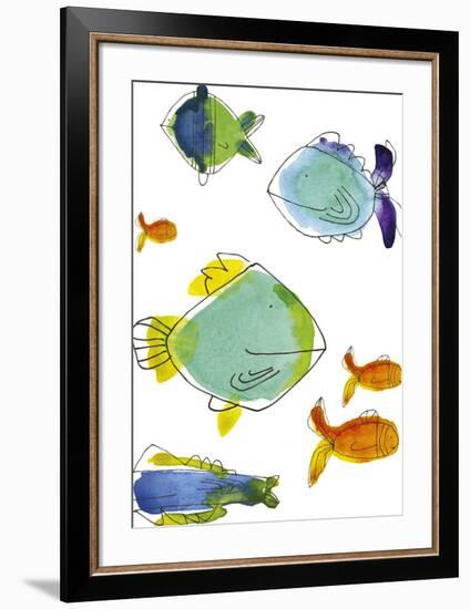 Rainbow Fish I-Callie Crosby and Rebecca Daw-Framed Giclee Print