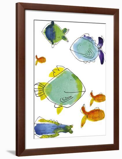 Rainbow Fish I-Callie Crosby and Rebecca Daw-Framed Giclee Print