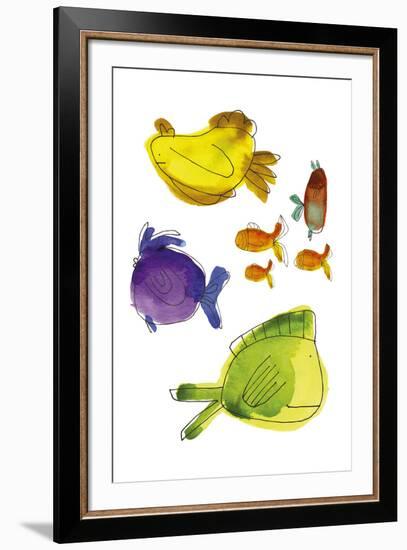 Rainbow Fish II-Callie Crosby and Rebecca Daw-Framed Giclee Print