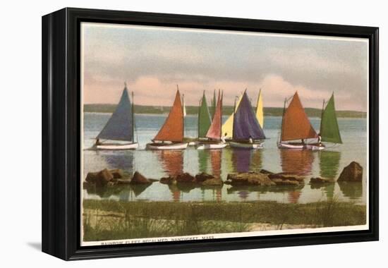 Rainbow Fleet, Nantucket, Massachusetts-null-Framed Stretched Canvas