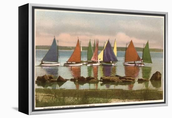 Rainbow Fleet, Nantucket, Massachusetts-null-Framed Stretched Canvas