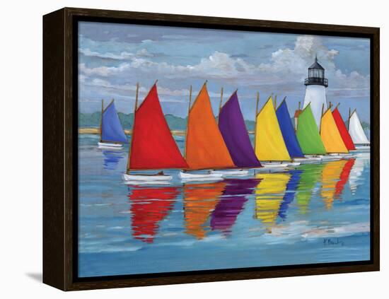 Rainbow Fleet-Paul Brent-Framed Stretched Canvas