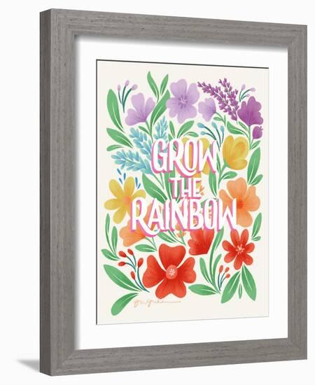 Rainbow Florals I-Gia Graham-Framed Art Print