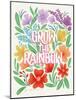 Rainbow Florals I-Gia Graham-Mounted Art Print