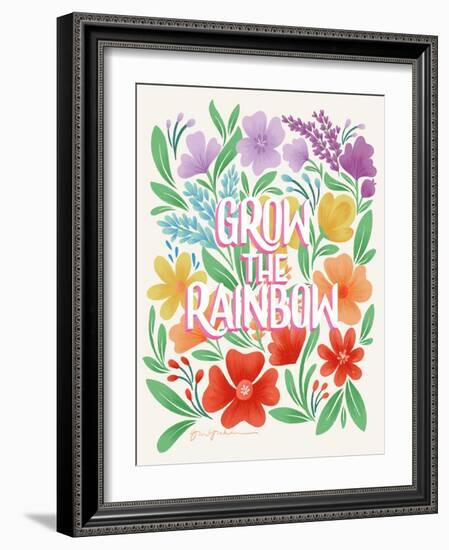 Rainbow Florals I-Gia Graham-Framed Art Print