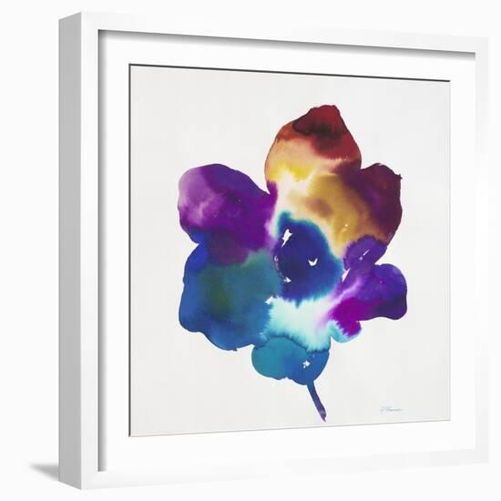 Rainbow Flower-Paulo Romero-Framed Art Print