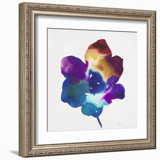 Rainbow Flower-Paulo Romero-Framed Art Print