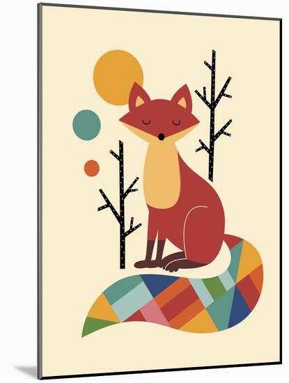 Rainbow Fox-Andy Westface-Mounted Premium Giclee Print