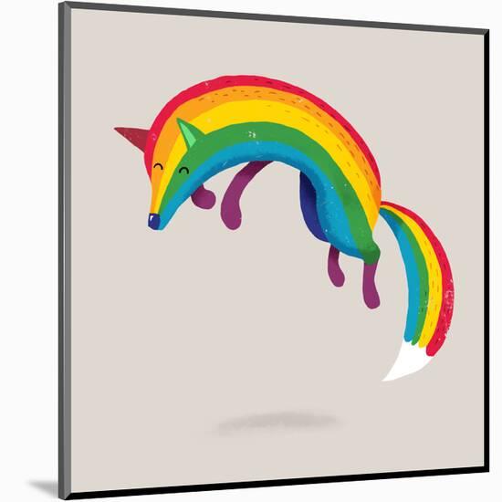 Rainbow Fox-Michael Buxton-Mounted Art Print