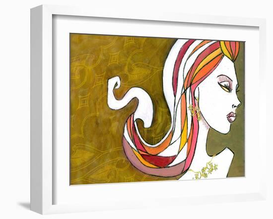 Rainbow Hair-Jami Goddess-Framed Art Print