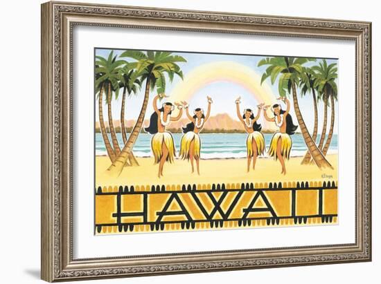 Rainbow Hawaii-Kerne Erickson-Framed Art Print