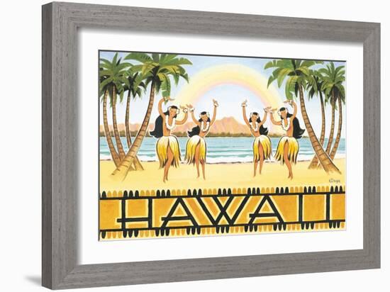 Rainbow Hawaii-Kerne Erickson-Framed Art Print