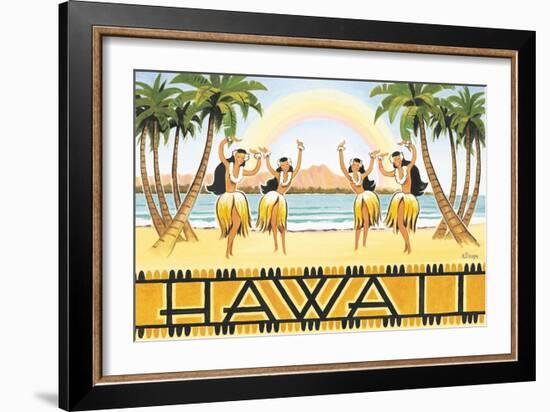 Rainbow Hawaii-Kerne Erickson-Framed Art Print