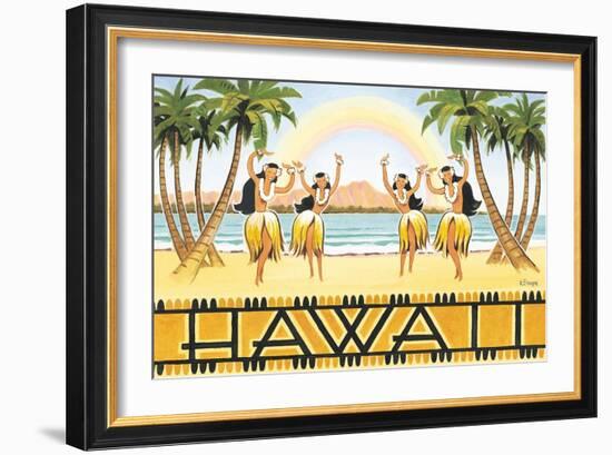 Rainbow Hawaii-Kerne Erickson-Framed Art Print