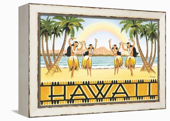 Rainbow Hawaii-Kerne Erickson-Framed Stretched Canvas