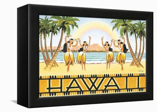 Rainbow Hawaii-Kerne Erickson-Framed Stretched Canvas