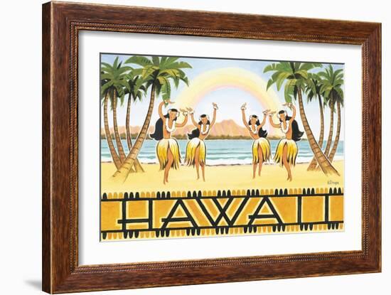 Rainbow Hawaii-Kerne Erickson-Framed Art Print