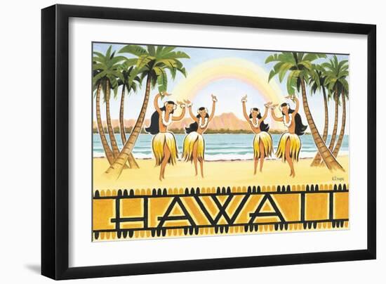 Rainbow Hawaii-Kerne Erickson-Framed Art Print