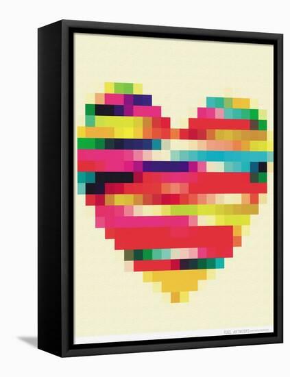 Rainbow Heart-Natasha Wescoat-Framed Premier Image Canvas