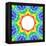 Rainbow Kaleidoscope Colorful Background-art_of_sun-Framed Stretched Canvas