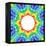 Rainbow Kaleidoscope Colorful Background-art_of_sun-Framed Stretched Canvas