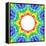 Rainbow Kaleidoscope Colorful Background-art_of_sun-Framed Stretched Canvas