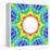 Rainbow Kaleidoscope Colorful Background-art_of_sun-Framed Stretched Canvas