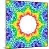 Rainbow Kaleidoscope Colorful Background-art_of_sun-Mounted Art Print