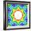 Rainbow Kaleidoscope Colorful Background-art_of_sun-Framed Art Print