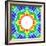 Rainbow Kaleidoscope Colorful Background-art_of_sun-Framed Art Print