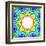 Rainbow Kaleidoscope Colorful Background-art_of_sun-Framed Art Print