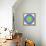 Rainbow Kaleidoscope Vibrant Circle-art_of_sun-Framed Stretched Canvas displayed on a wall