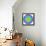 Rainbow Kaleidoscope Vibrant Circle-art_of_sun-Framed Stretched Canvas displayed on a wall