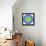 Rainbow Kaleidoscope Vibrant Circle-art_of_sun-Framed Stretched Canvas displayed on a wall