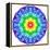 Rainbow Kaleidoscope Vibrant Circle-art_of_sun-Framed Stretched Canvas