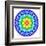 Rainbow Kaleidoscope Vibrant Circle-art_of_sun-Framed Art Print