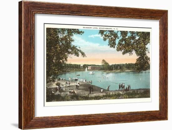 Rainbow Lake, Spartanburg, South Carolina-null-Framed Art Print