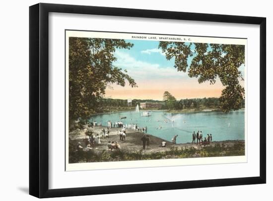 Rainbow Lake, Spartanburg, South Carolina-null-Framed Art Print