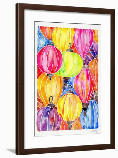 Rainbow Lanterns-Cat Coquillette-Framed Giclee Print