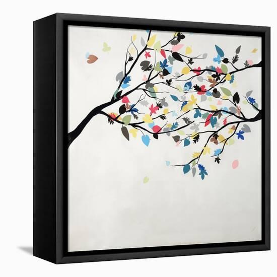 Rainbow Leaves-Kari Taylor-Framed Premier Image Canvas