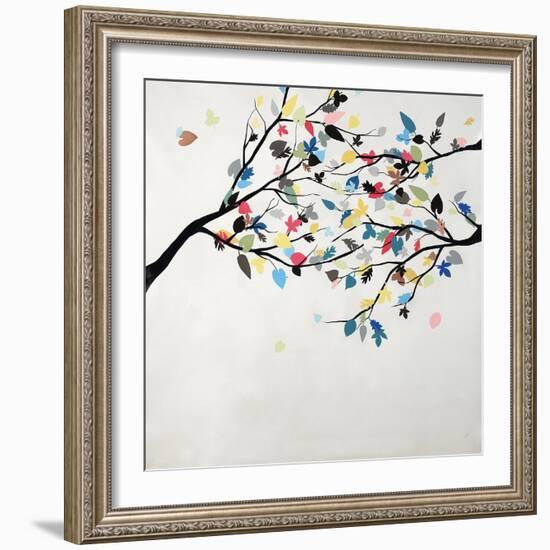 Rainbow Leaves-Kari Taylor-Framed Giclee Print